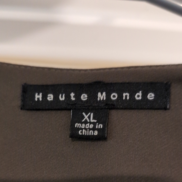 Calvin Klein Olive Open Front Blazer - Picture 2 of 5